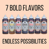 Croix Valley Foundry Series BBQ Sauce Variety Pack - 7 Pack (11 oz Squeeze Bottles) - Assorted Flavors - Gluten-Free, No MSG - BBQ Sauces
