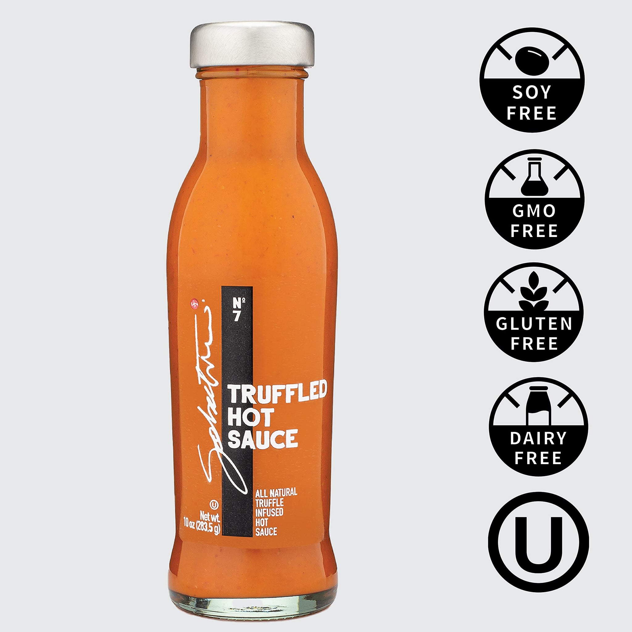 Sabatino Tartufi Truffle Hot Sauce, Gourmet Truffle Hot Sauce with Ripe Calabrian Chili Peppers, Infused With White Truffles, Kosher, Vegan