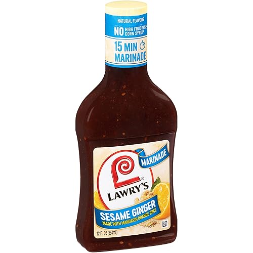 Lawry's Sesame Ginger with Mandarin Orange Juice Marinade, 12 fl oz