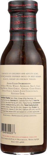 SCHLOTTERBECK & FOSS Garlic Teriyaki Sauce, 12 FZ