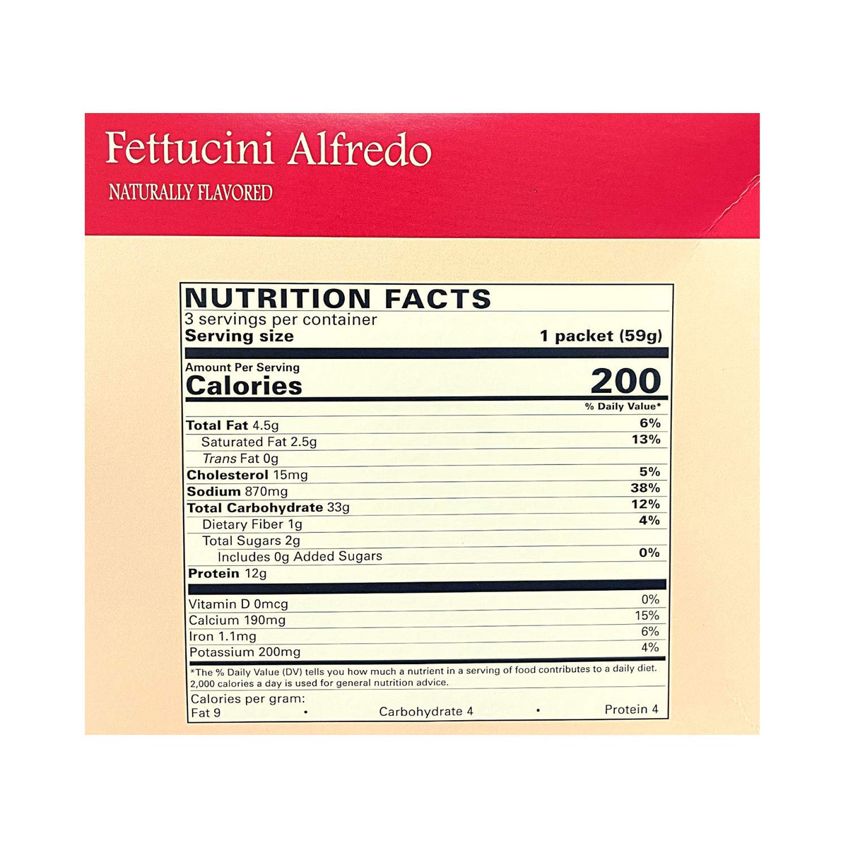 Nutmeg State Nutrition - Entrees (Fettucini Alfredo)