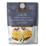 Cloud 9 Gluten Free Pancake Mix, Waffle Mix, Light & Fluffy, Easy-to-Make Pancakes and Waffles, Versatile Gluten Free Baking (1 KG), Vegan & Kosher