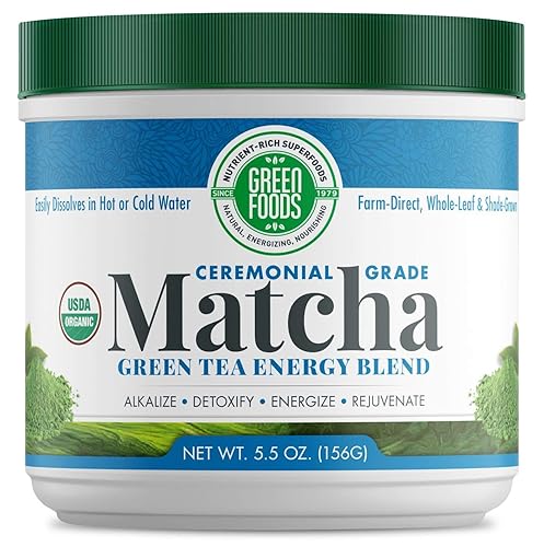 Green Foods Organic Ceremonial Grade Matcha Green Tea from Japan 5.5oz
