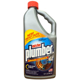 Mister Plumber Professional Formula Drain Opener, 32 Fl Oz "No-Glug" Easy-Pour Bottle, 3-Pack