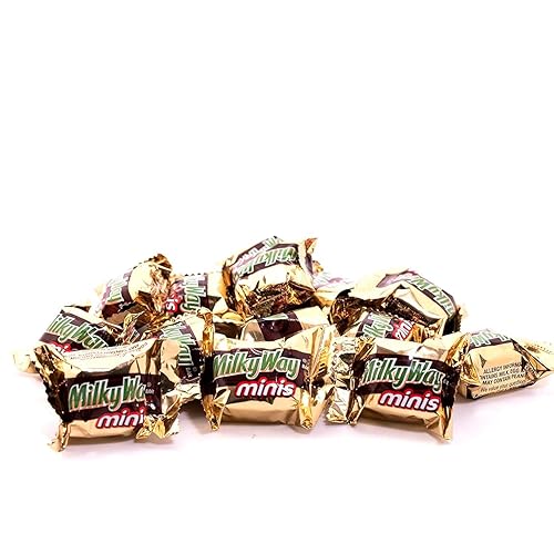 Mini Milky_Way Chocolate Bars - 1 lbs Fun Size Irresistible Mini Treats - Individually Wrapped Bulk Chocolate Candy - Delicious Sweets for Christmas