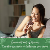 Missy J's Organic Carob Dark Delights Unsweetened Mint Candy Bar 3 Oz 6 Pack | Keto, Vegan and Gluten-Free | Healthy Caffeine Free Substitute