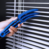 RUIMAICAN Window Blind Cleaner Duster Brush Kit 2 Pack Brush with 6 Microfiber Sleeves - Blind Cleaner Tools for Window Blinds Air Conditioner