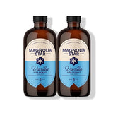 Magnolia-Star Pure Vanilla Extract, 16 oz., Made from Hand-Selected Madagascar Bourbon Beans, Non-GMO and Gluten-Free Baking Vanilla (8oz. Bottles, 2