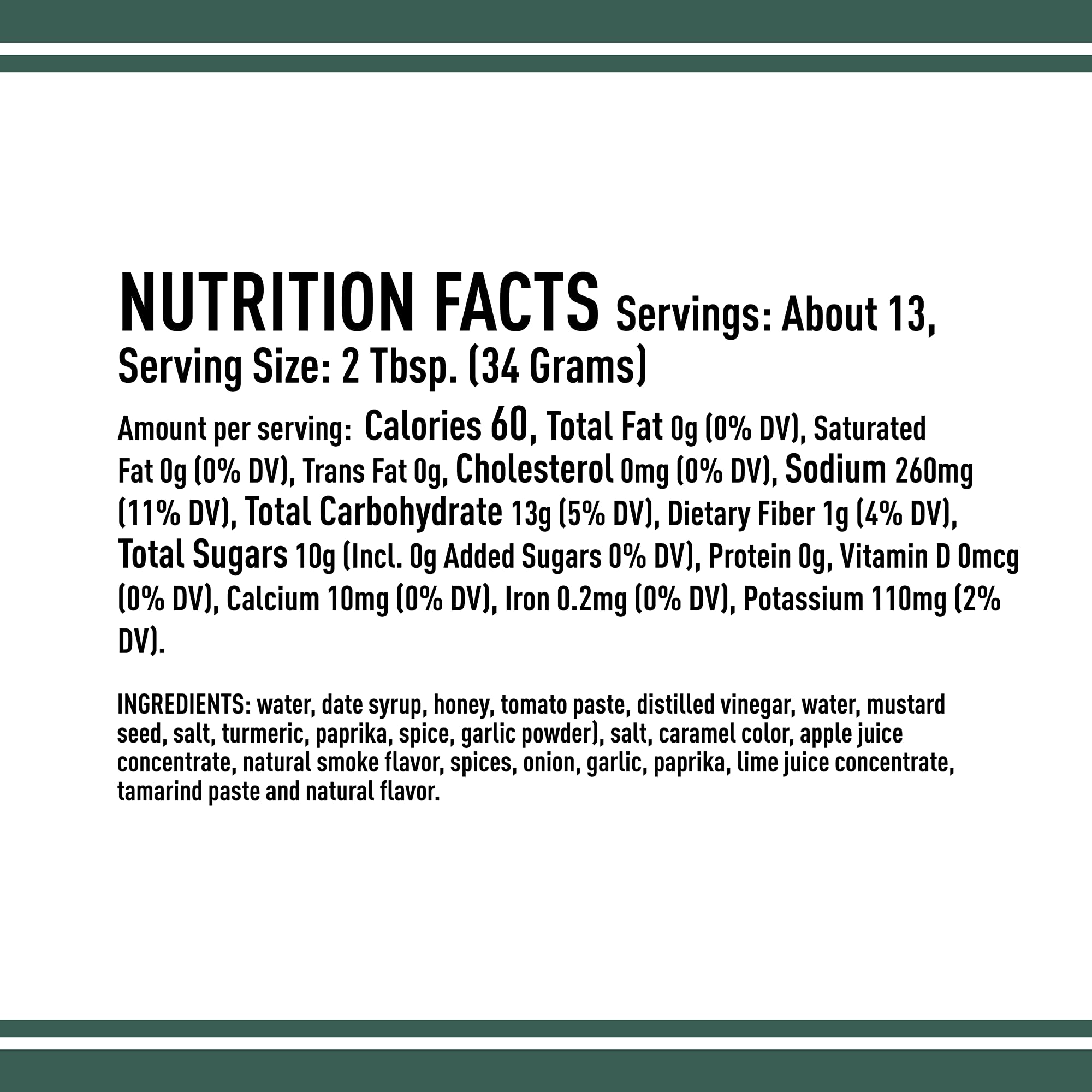 Lillie's Q Honey Barbecue Sauce, Naturally Sweetened with Honey & Date Syrup, No Refined Sugar, BBQ Sauce for Ribs, Chicken Wings, Grilling & Dipping