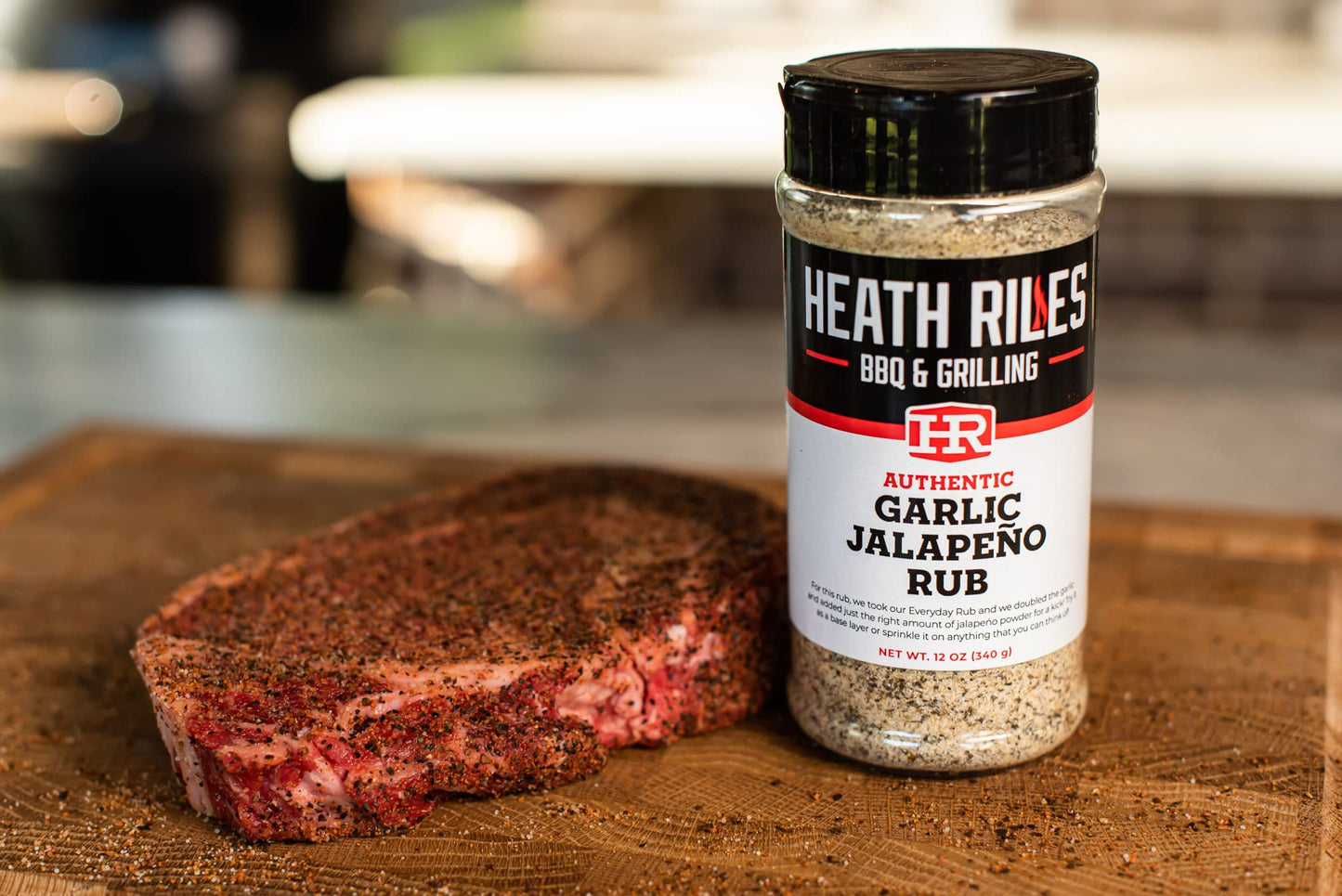 Heath Riles BBQ Garlic Jalapeño Rub Combo with Refill Bag (1 Rub, 1 Refill Bag), Competition Winning Products from Pitmaster Heath Riles