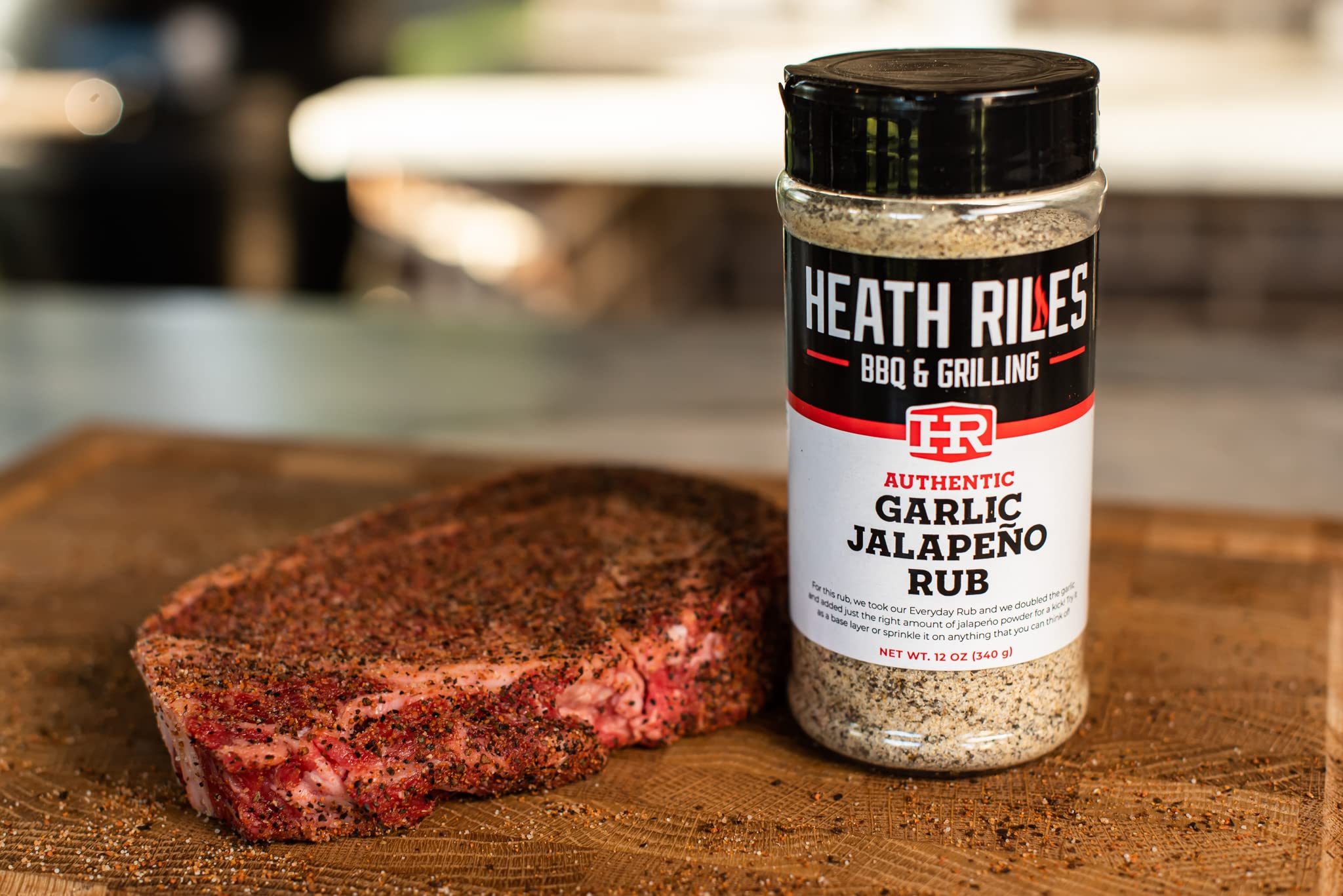 Heath Riles BBQ Garlic Jalapeño Rub Combo with Refill Bag (1 Rub, 1 Refill Bag), Competition Winning Products from Pitmaster Heath Riles