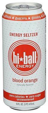 Hiball Energy Blood Orange Energy Seltzer, 16 FZ