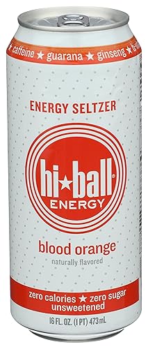 Hiball Energy Blood Orange Energy Seltzer, 16 FZ