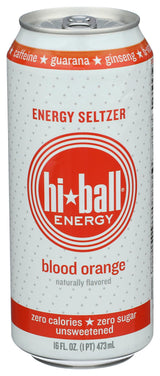 Hiball Energy Blood Orange Energy Seltzer, 16 FZ