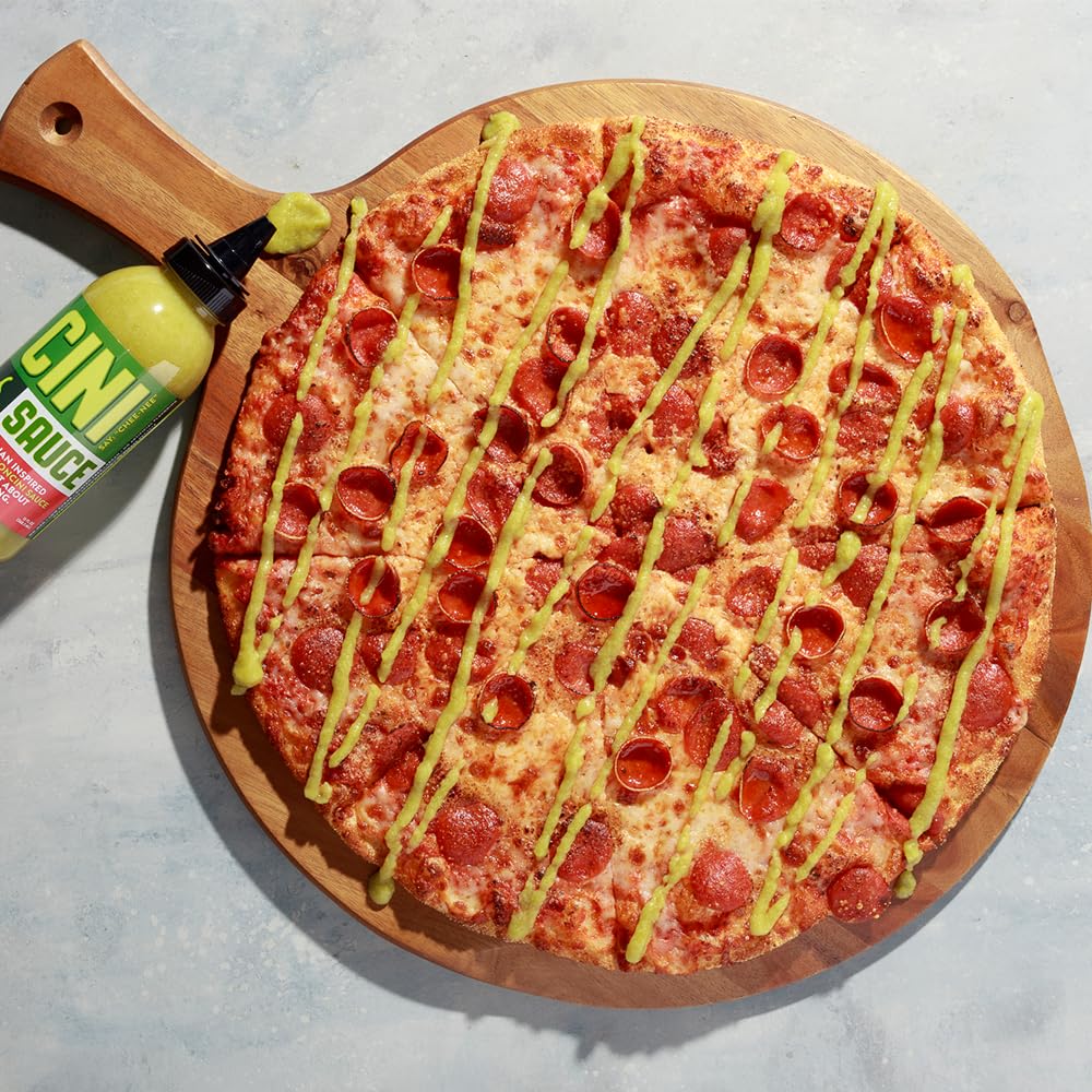 CINI Sauce - Italian-Inspired Peperoncini Hot Sauce - 13oz - Vegan, Gluten Free, No MSG, Low Sugar - Perfect for Pizza, Tacos, Fries, Wraps