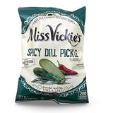 Miss Vickie's Spicy Dill Pickle Kettle Cooked Potato Chips, 1.375 Ounce (Pack of 64)