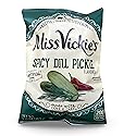Miss Vickie's Spicy Dill Pickle Kettle Cooked Potato Chips, 1.375 Ounce (Pack of 64)
