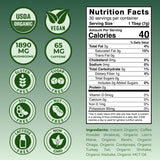 Kinoko USDA Organic Mushroom Coffee 30 Servings with MCT Oil, Instant Creamy Coffee Mix with 7 Adaptogenic Mushrooms for Focus, Energy & Wellness, USA