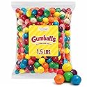 Bulk 1 inch Gumball Machine Refills - 1.5 lb Assorted Fruit Bubble Gum Balls - For Gumball Machines, Parties, and Candy Buffets - Original Flavor