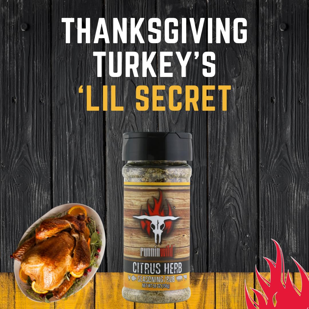 Citrus Herb Seasoning | Premium Citrus Seasoning with Garlic and Herbs for Turkey, Chicken, Fish, Pork and Lamb | No Artificial Flavors, No MSG added