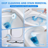 40 Count Disposable Toilet Brush Refills - Compatible with Most Toilet Brushes, Easy Cleaning Toilet Bowl Sponge Wand Heads