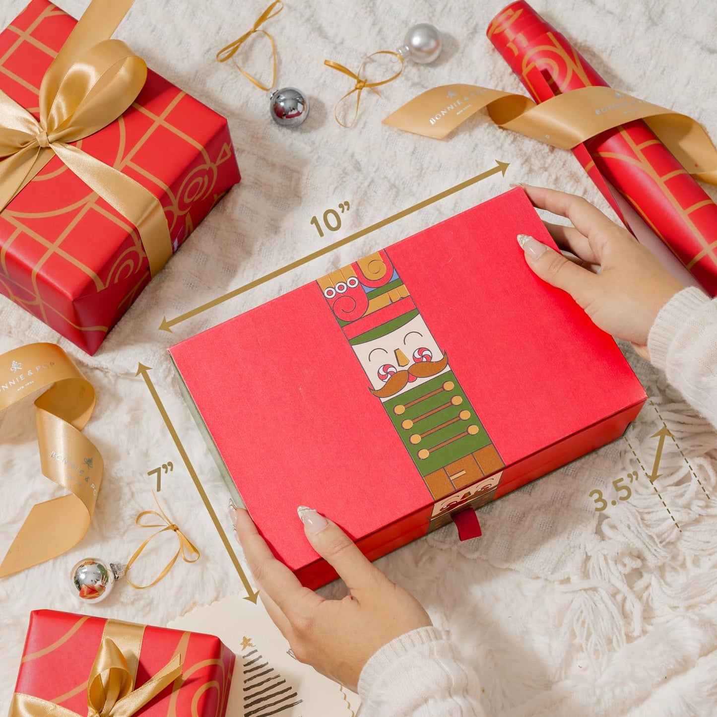 Nutcracker Ornament Chocolate Gift Box | Edible Chocolate Christmas Tree Ornaments (Ornament Container)