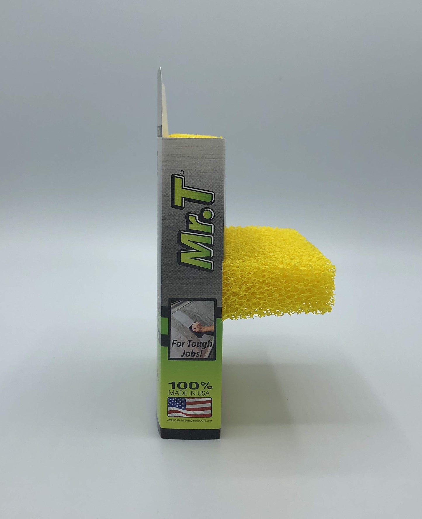 Mr.T® Silicone Scrubbing Sponge - Nail & Knuckle Saver, with Grip-N-Clean Technology for Safer & Easier Cleaning! Silicone Scrubber! (4 Pack)