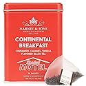 Harney & Sons Continental Breakfast, 20 sachets | Schitt's Creek Rosebud Motel Black Tea with Cinnamon, Caramel and Vanilla Flavors