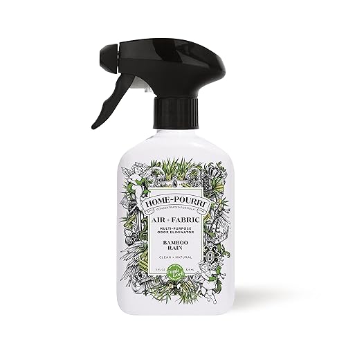 Home-Pourri Air + Fabric Multi-Purpose Odor Freshener Spray, Bamboo Rain, 11 Fl Oz - Jasmine, Bamboo and Fresh Grass