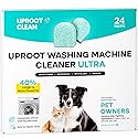 Uproot Clean Washing Machine Cleaner Tablets Ultra - 40% Stronger Formula: Designed for Pet Owners, Remove Residue, Grime & Odors, Compatible with HE