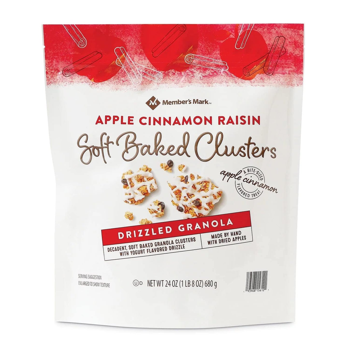 Member's Mark Apple Cinnamon Raisin Drizzled Granola Clusters (24 Ounce)