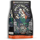 Bones Coffee Company Decaf Salty Siren, Sea Salted Caramel Chocolate Decaffeinated Flavored Coffee, Medium Roast Low Acid Arabica Beans For Auto drip