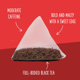 Two Leaves and a Bud Organic English Breakfast Tea Bags, Caffeinated Whole Leaf Black Tea in Pyramid Sachets, 15 Count (Pack of 1)