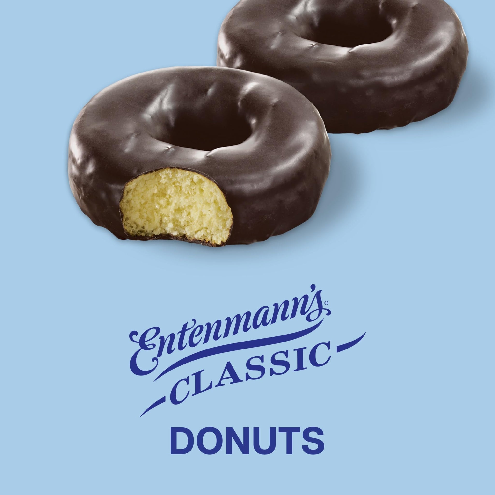 Entenmann's Rich Frosted Donuts, 8 count, (1.88 oz each), Chocolate Dipped Donuts, 15 oz Box
