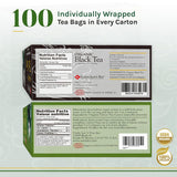 Uncle Lee's Organic Black and Green Tea Variety 2-Pack - Premium Organic Tea, Antioxidant-Rich, Bold and Refreshing, Delicious Hot or Iced, 100 Count