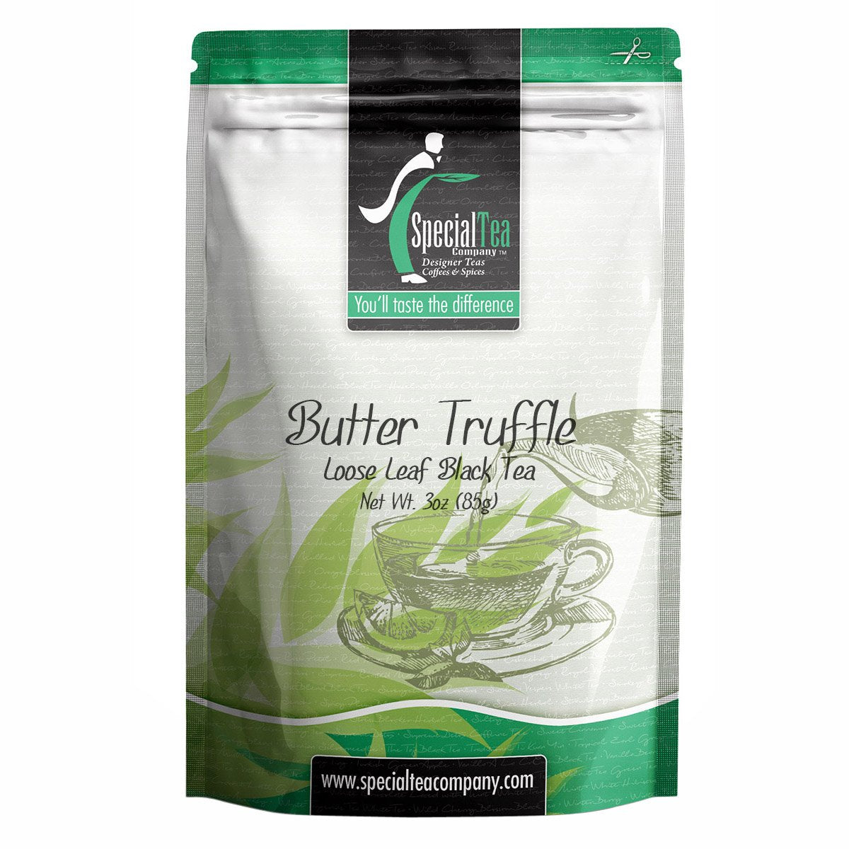 Special Tea Butter Truffle Black Tea, Loose Leaf, 3 Ounce