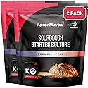 2 Pack Premium Sourdough Starter - French Style Heirloom Dehydrated Sour Dough Starter Culture with Simple Activation Instructions for Homemade