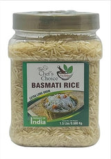 Desi Kitchen Chef’s Choice Basmati Rice | Extra Long Grain | 1.5 lbs (0.68kg) Jar | Premium Product of India