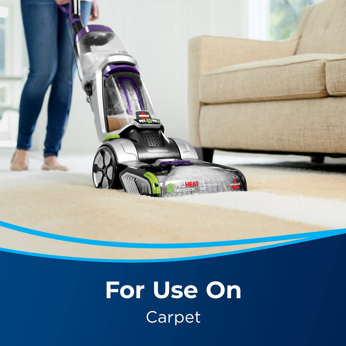 Bissell Pet Stain & Odor plus Antibacterial 2 in 1 Carpet Formula