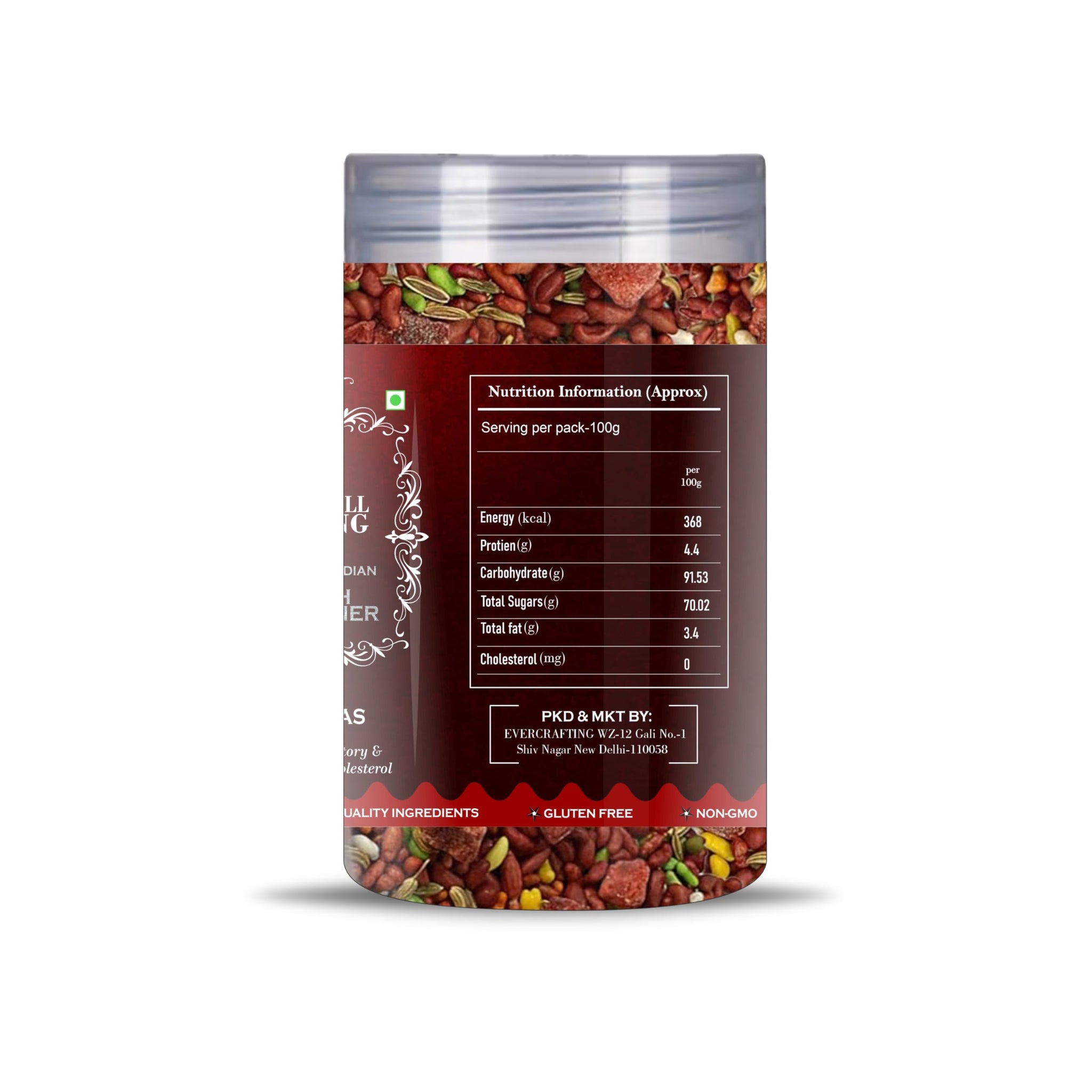Blessfull Healing Red Mukhwas 5 Oz(Ounce) Airtight Container With Spoon