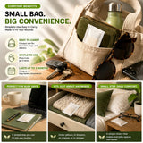 FreshSac Natural Home Freshness Sachets - Plant-Based Fabric Freshener & Odor Neutralizer for Bedding, Mattress, Couch, Upholstery & Closet Spaces