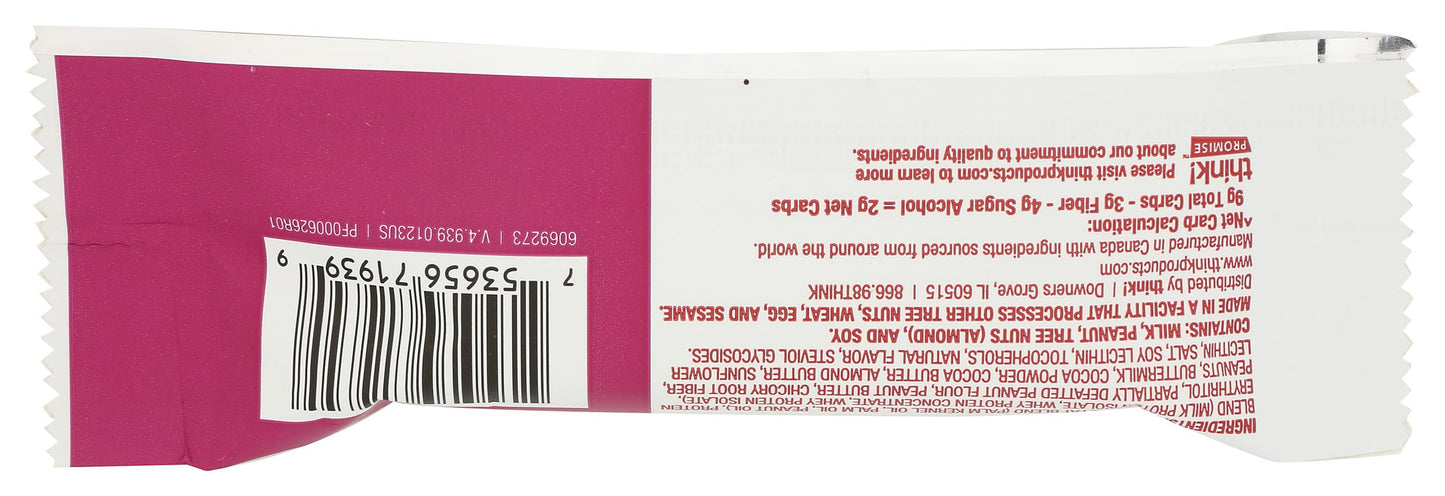 Think! Chocolate Peanut Butter Cookie Dough Protein Bar, 1.2 OZ