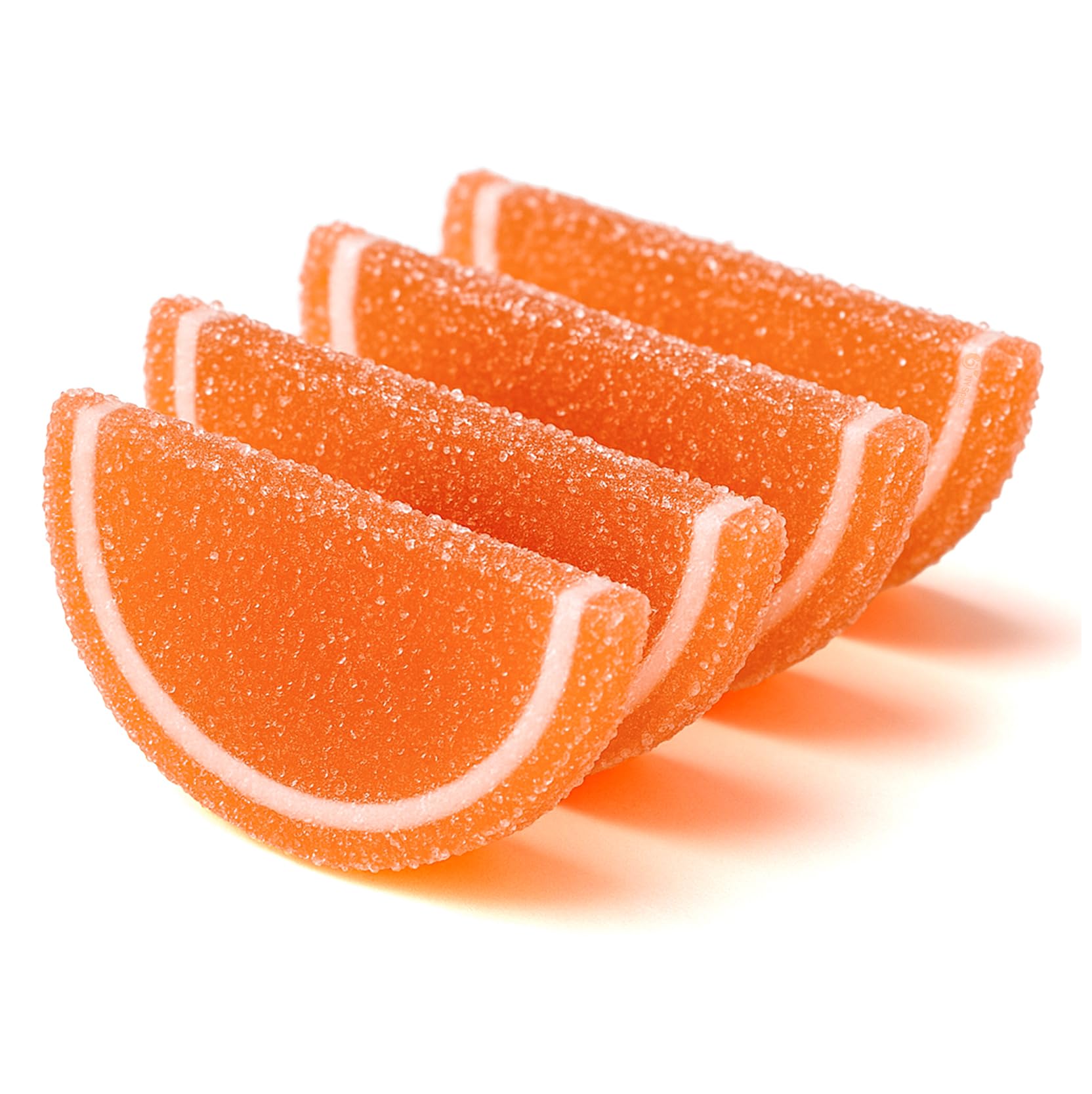 NY Spice Shop Orange Fruit Slices Candy - 8 Ounce Citrus Flavor Chewy Jelly Fruit Slices Candy - Old Fashioned Sliced Orange Fruits Gummies - Gummies