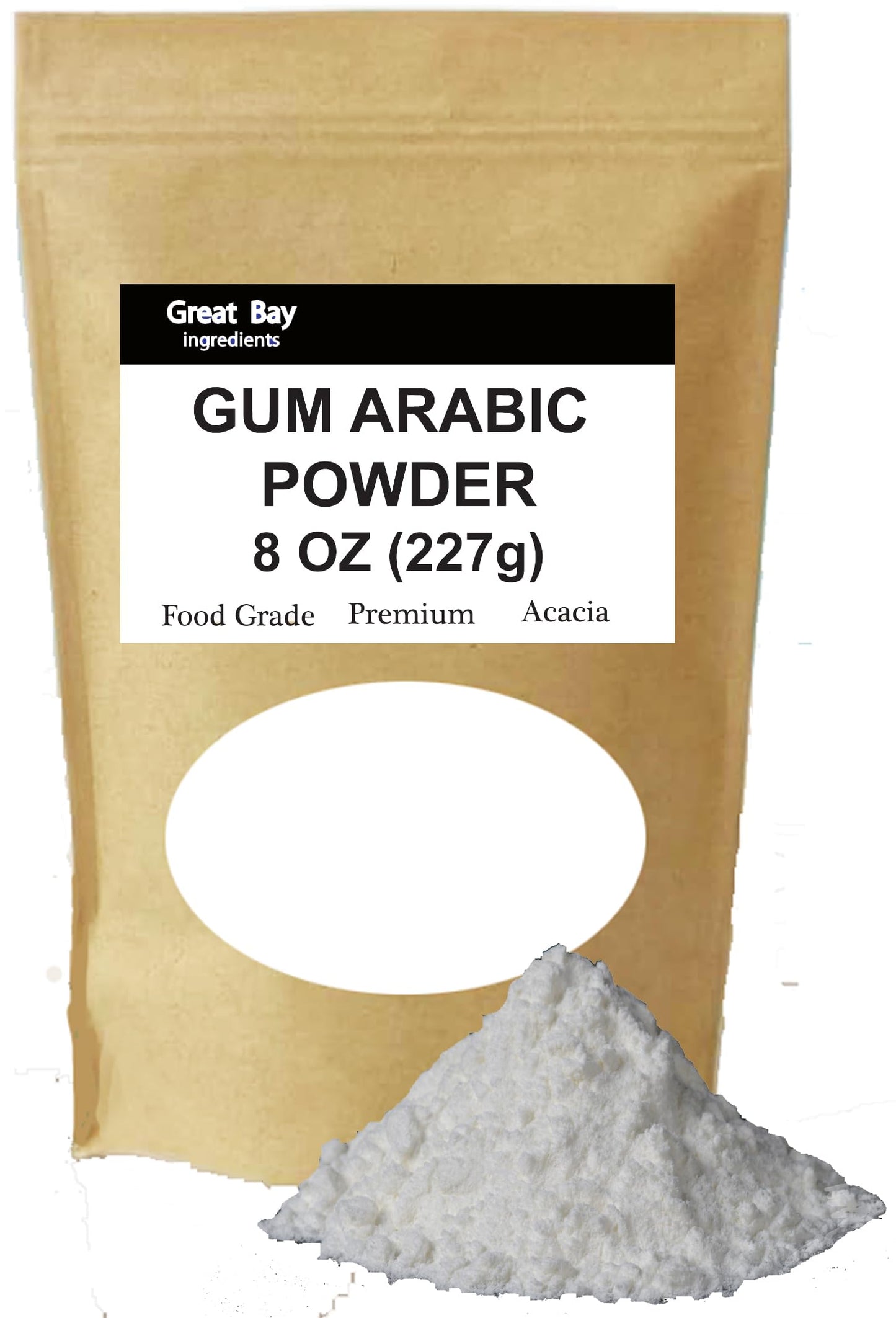 Gum Arabic (Acacia) Powder Food Grade (8 OZ)
