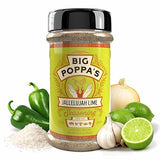 Big Poppa’s Jallelujah Lime Seasoning Salt - Bold Lime & Jalapeño Citrus Spice Blend for Tacos, Chicken, Shrimp & Cocktails - Flavor-Packed Seasoning