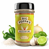 Big Poppa’s Jallelujah Lime Seasoning Salt - Bold Lime & Jalapeño Citrus Spice Blend for Tacos, Chicken, Shrimp & Cocktails - Flavor-Packed Seasoning