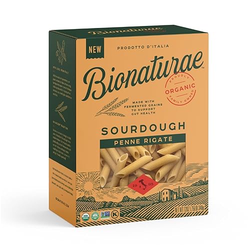 Bionaturae Sourdough Organic Penne Pasta - Organic Pasta, Pasta Penne, Pasta Noodles, Penne Pasta Noodles, Dried Pasta, Penne Noodles - 12 Ounce