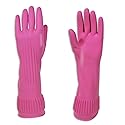 Mamison Quality Kitchen Non-Slip Reusable Kitchen Rubber Gloves, House Hold, Cleaning, Home Improvement (Medium, 5 Pairs)