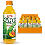 OKF Aloe Vera Drink Juice with Pure Aloe Pulp, Variety, 16.9 oz. (Mango, Pack of 20), Plant Based Drink, Korean drinks