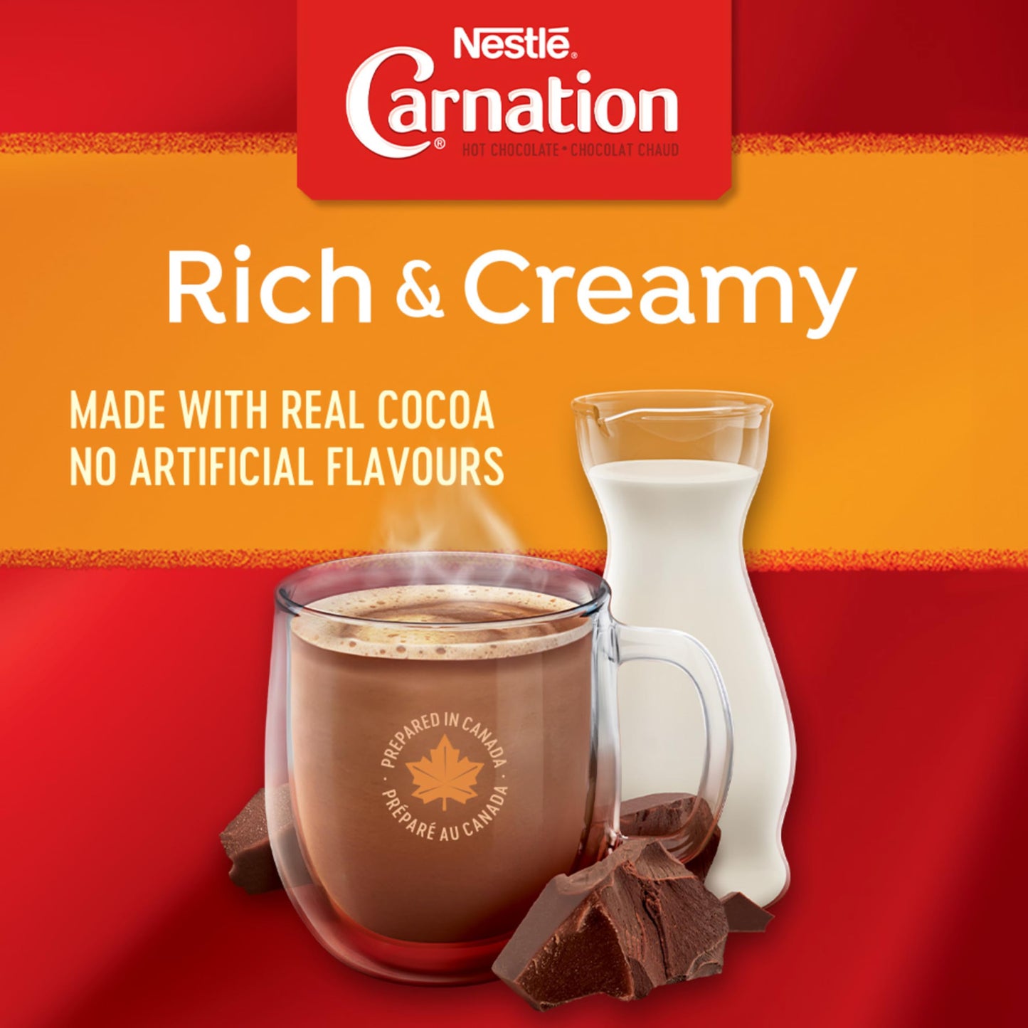 Nestle Carnation Rich and Creamy Hot Chocolate Keurig Compatible K-Cup Capsule Pods, 30 x 15g, 30 cups {Imported from Canada}